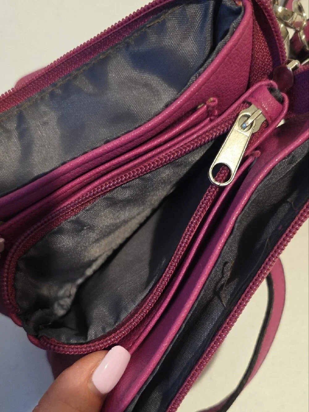 Nicole by Nicole Miller Bright Pink Crossbody Bag